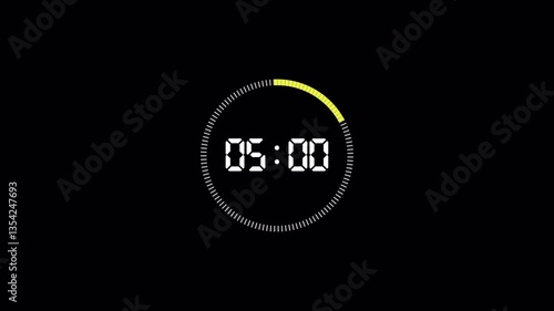 30 seconds countdown timer animation with alpha channel,1 minute timer from 0 to 30 seconds with transparent background	