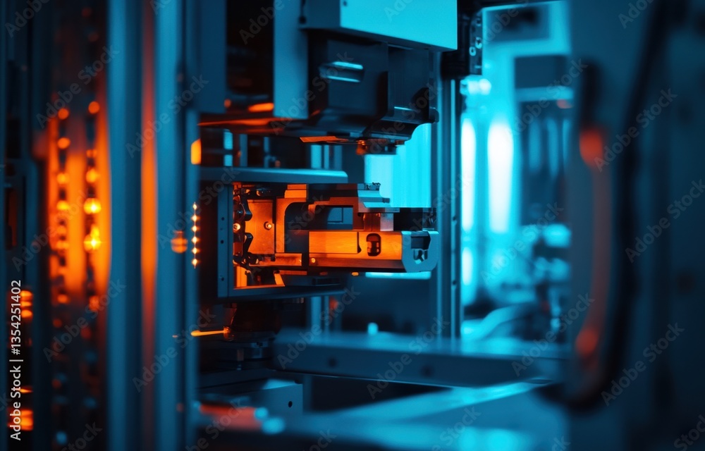 Fototapeta premium Intricate Industrial Machinery in Action
