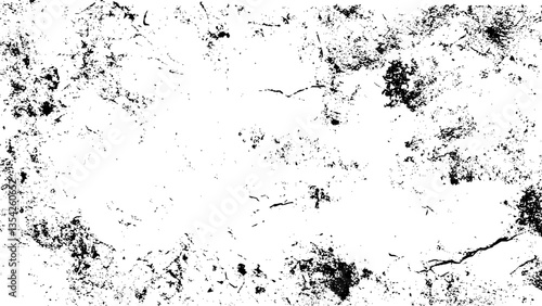 Wallpaper Mural White old concrete wall grunge texture - wide banner format background with copy space for text. Abstract monochrome image includes a faded effect in dark tones
 Torontodigital.ca