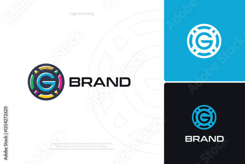 G Letter trademark brand logo 