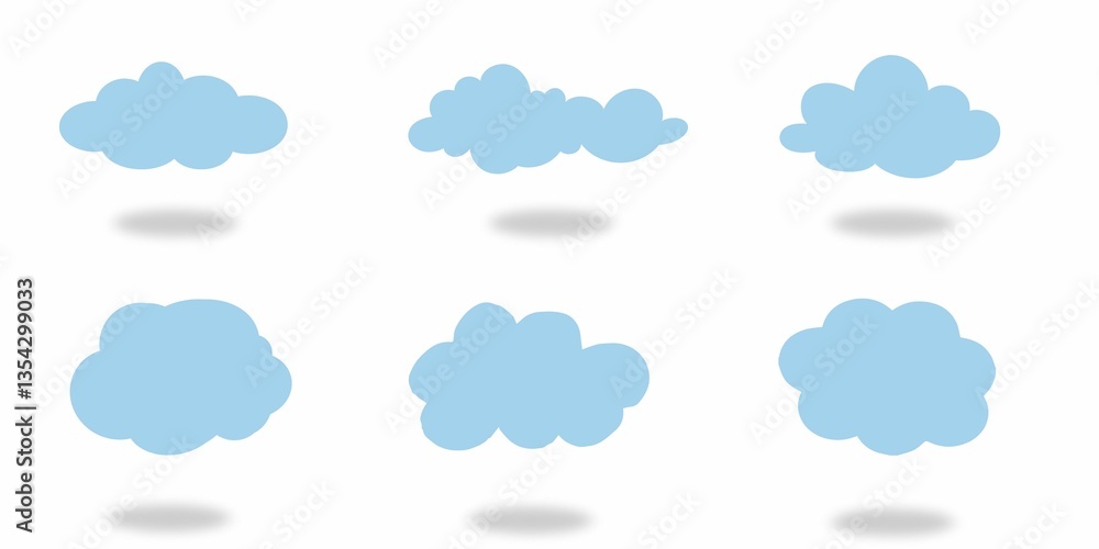 weather icon set, set of clouds, icons of clouds, clouds, set of clouds, 