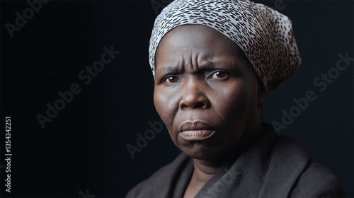 AI-generated facial reconstruction of Harriet Tubman, legendary activist and poet, based on iconic black-and-white imagery.  