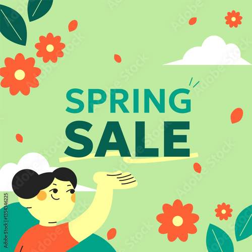 Cheerful Spring Sale Promotion Design