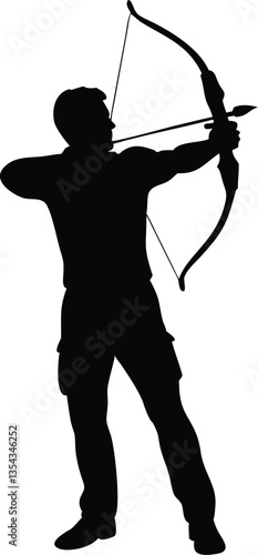 archer silhouette logo template