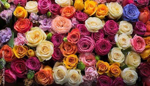 Beaucoup de fleurs pleines d'amour