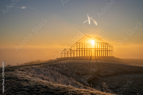 Landmark on Norddeutschland tip, Neukirchen-Vlyn, Germany