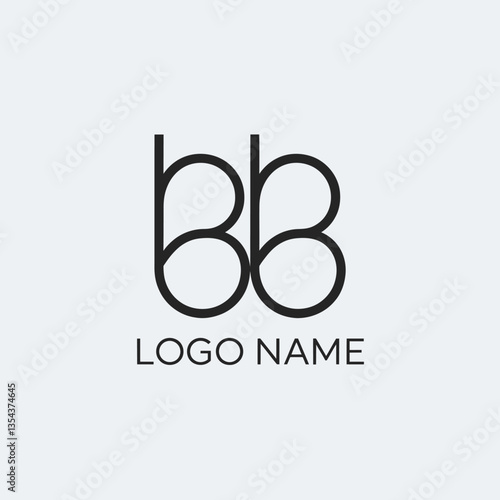 Elegant BB Letter Logo Design Concept, Modern Typography and Branding Symbol for Business Identity and Initial Logo Design in Minimalist Style