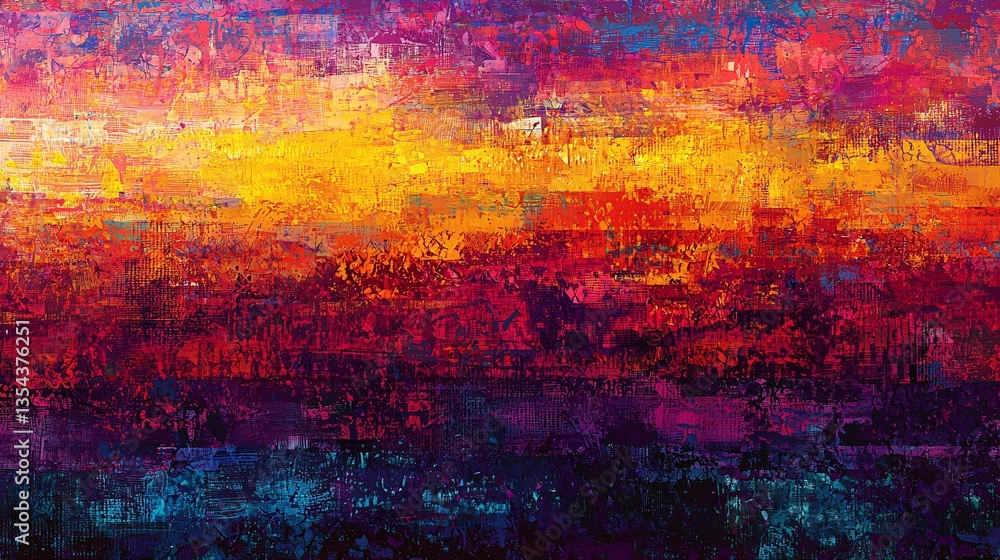 Vibrant Abstract Interpretation of a Summer in Bold Colors Abstract Background