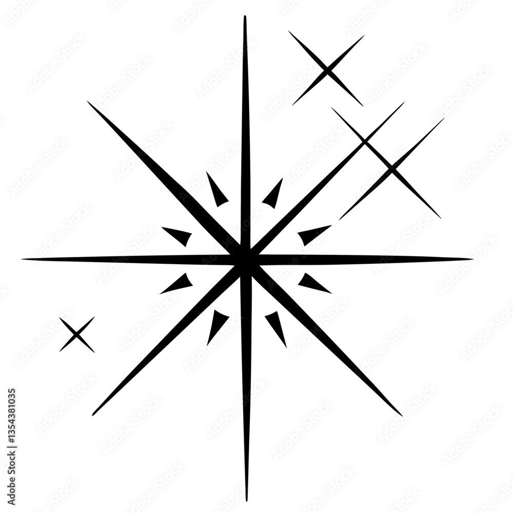 A black and white vector illustration of a compass with directional arrows, featuring a rose symbol, ideal for travel, navigation, and adventure themes A black and white vector illustration of a compass with directional arrows, featuring a rose symbol, ideal for travel, navigation, and adventure themes