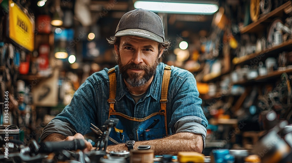 Craftsman at work local workshop portrait rustic environment close-up artistry and skill Craftsman at work local workshop portrait rustic environment close-up artistry and skill
