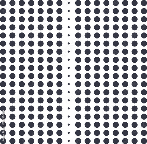 The texture consists of rows of large dots. In the middle there is a vertical row of small dots.