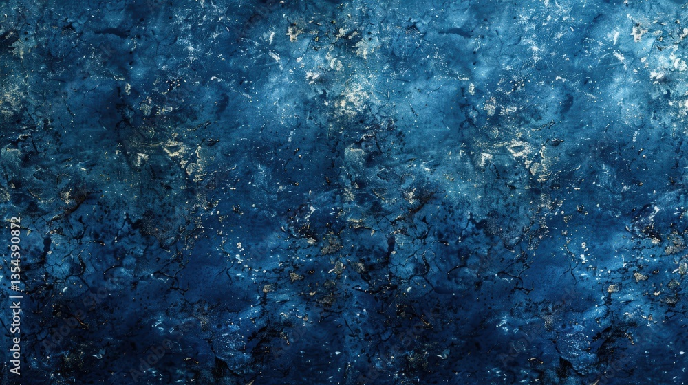 Obraz premium Deep Blue Textured Wall Background