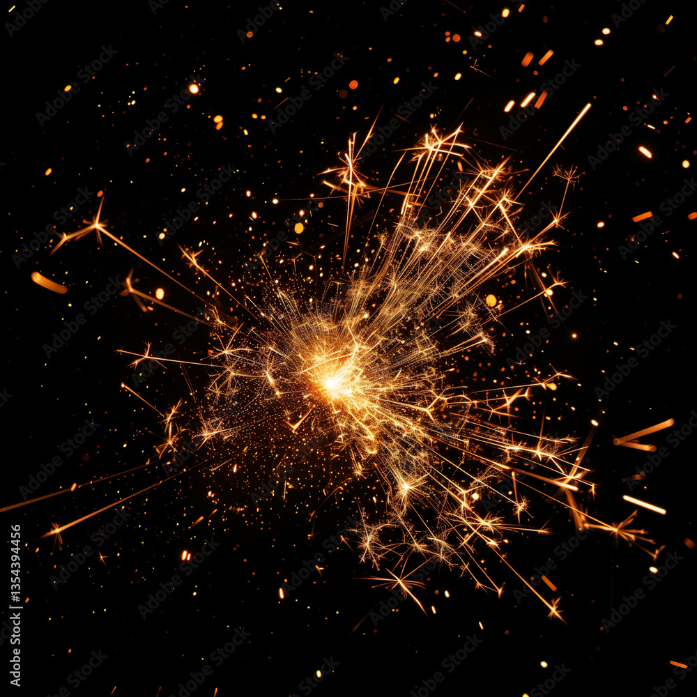 Obraz premium sparkler on black background