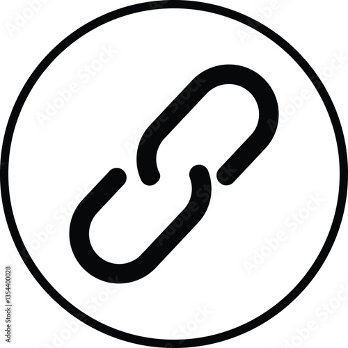 Hyperlink chain symbol icon