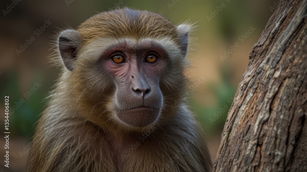 Close-up of a monkey's face Close-up of a monkey's face