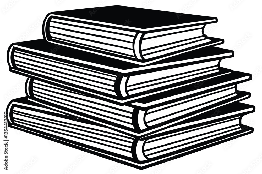 Book stack icon Simple illustration of book stack vector icon for web design isolated on white background Book stack icon Simple illustration of book stack vector icon for web design isolated on white background