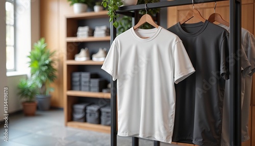 3D T-Shirt Mockup for Promotional Use in Modern Display  