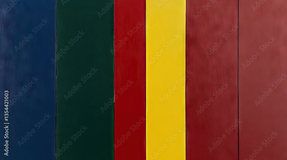 Fototapeta premium Colorful Painted Wooden Stripes