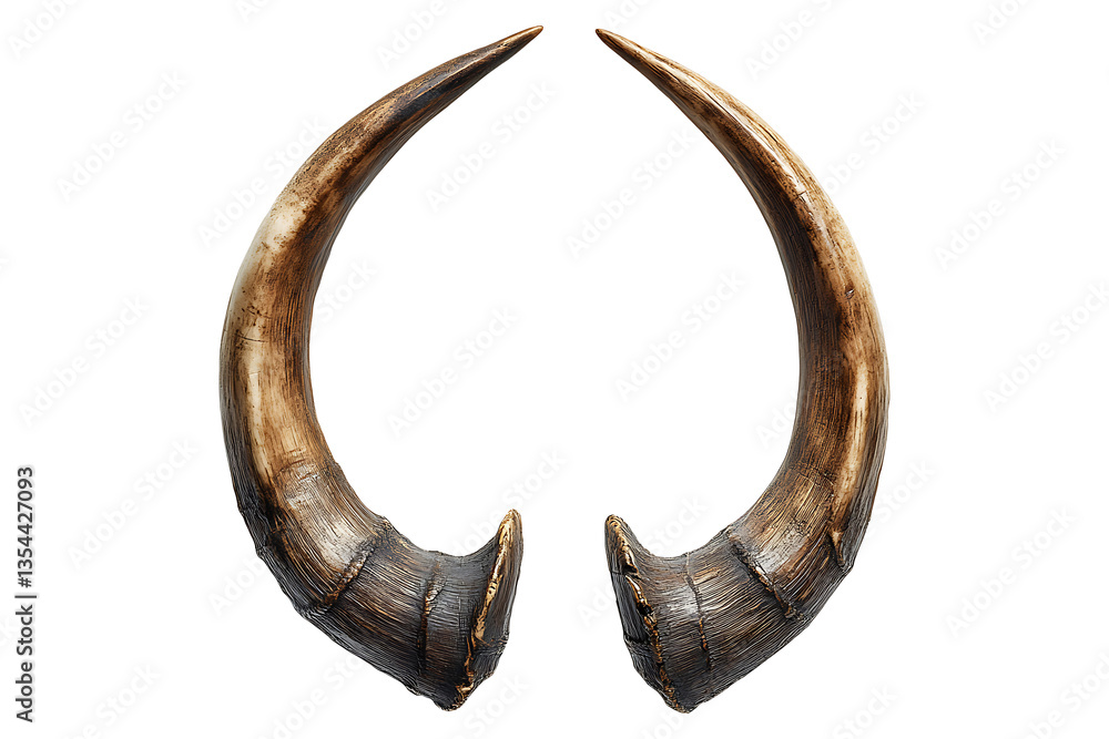 A pair of horns separated Isolated on Transparent Background PNG Image. A pair of horns separated Isolated on Transparent Background PNG Image.