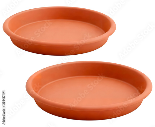 Terracotta plant saucer set durable round drip tray for pots
