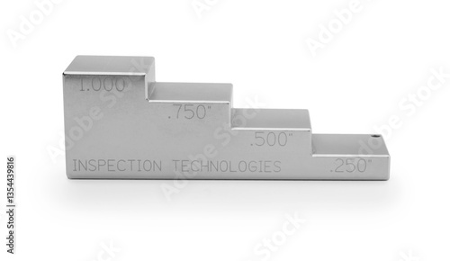 Fotografia Ultrasonic steel thickness gauge isolated on white.