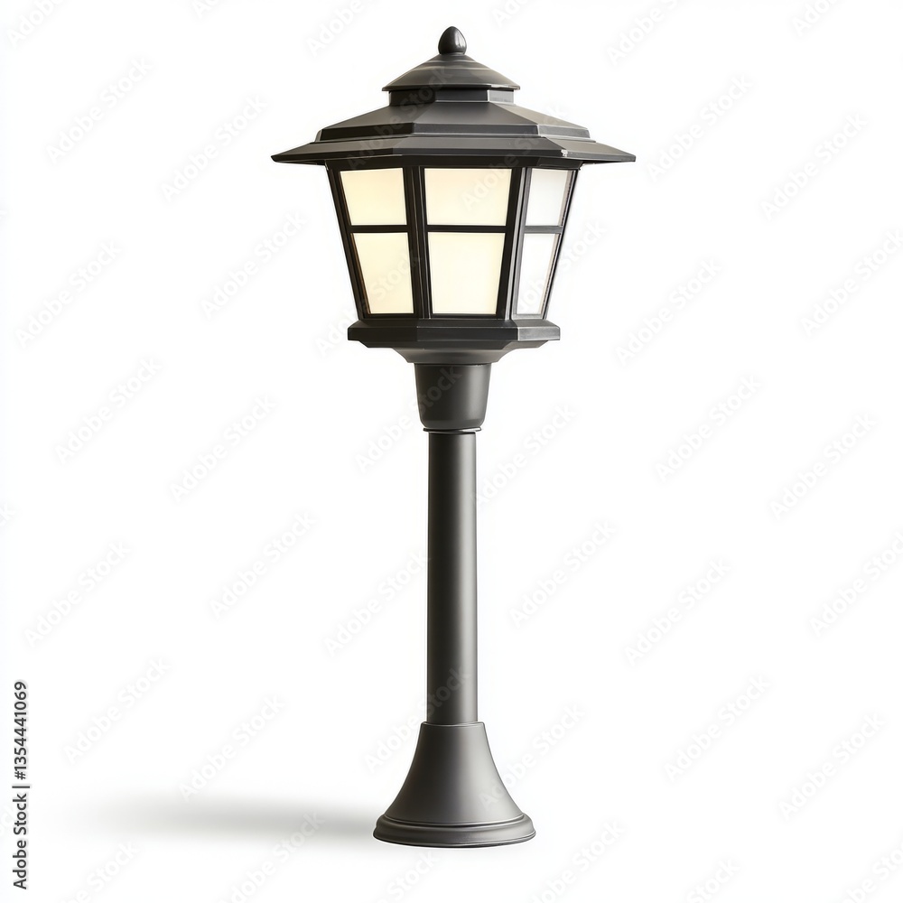 Art Solar Lamp Scene Background. Black Frame Day Shade Art Solar Lamp Scene Background. Black Frame Day Shade