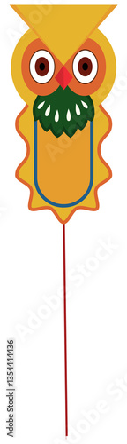 Bengali New Year, Bengali Owl Mask Stick, Pohela Boishakh,  Subho Noboborsho, 
