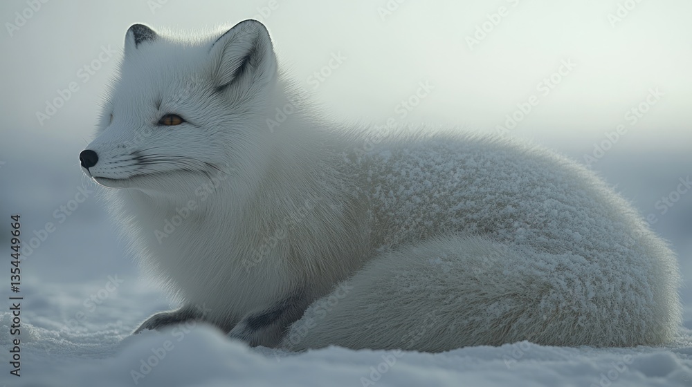 Fototapeta premium Arctic Fox in Winter Wonderland