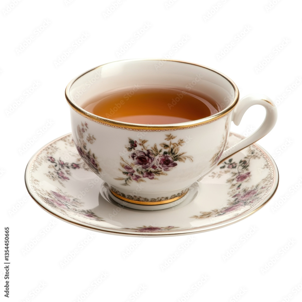 Warm Teacup on White Background on transparent background. Warm Teacup on White Background on transparent background.