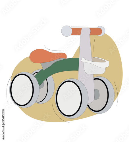 Children's  bicycle. Children's bicycle vektor