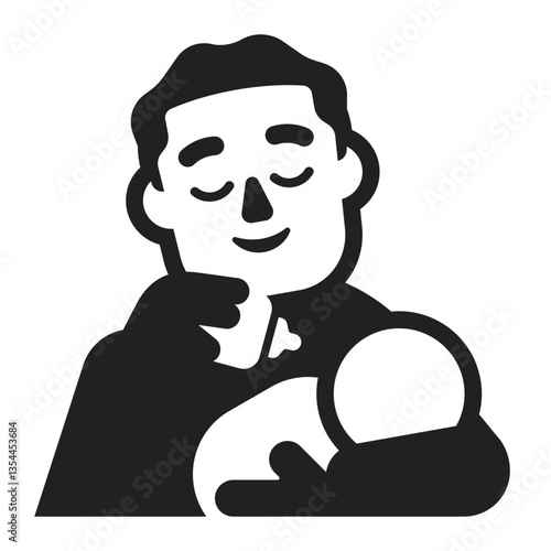 Father Holding Baby
