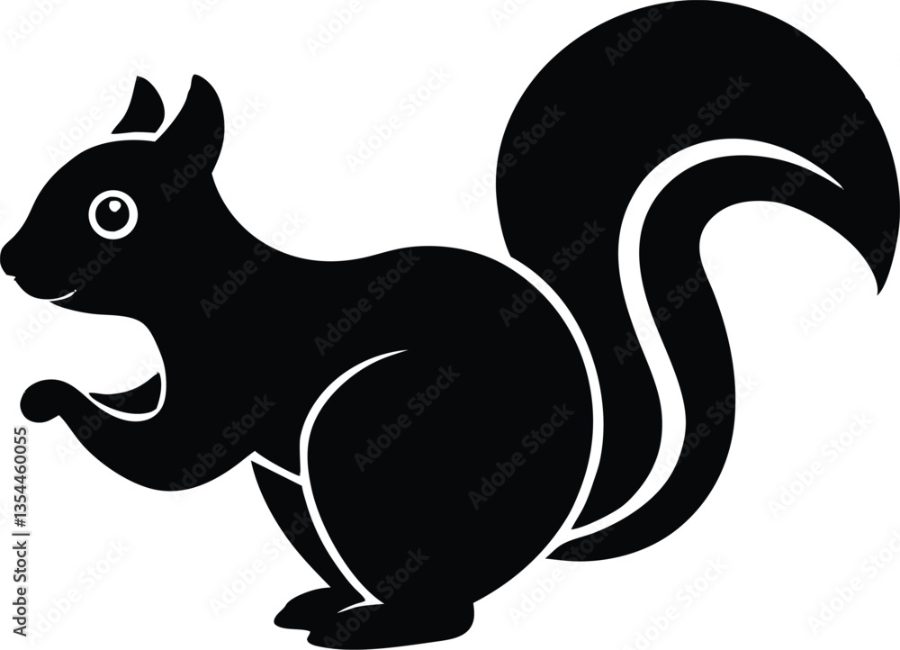 Fototapeta premium squirrel vector icon.eps