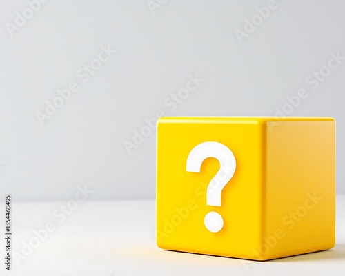 Yellow Cube Question Mark for Enigma.