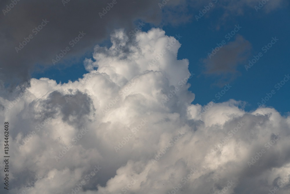 Fototapeta premium Beautiful blue sky with clouds.