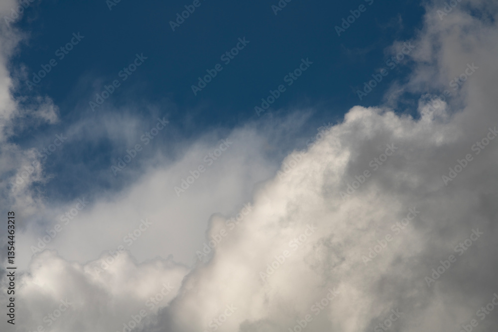 Beautiful blue sky with clouds.
