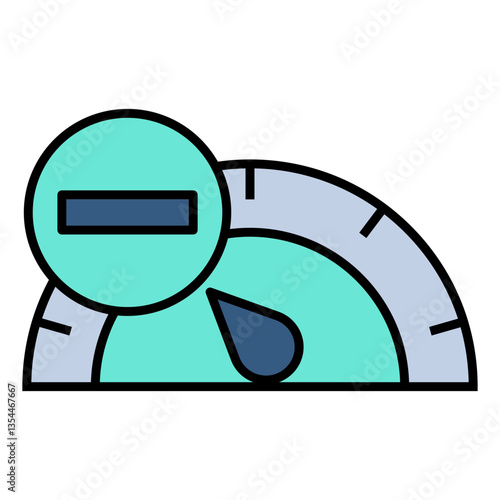 Negative vector icon