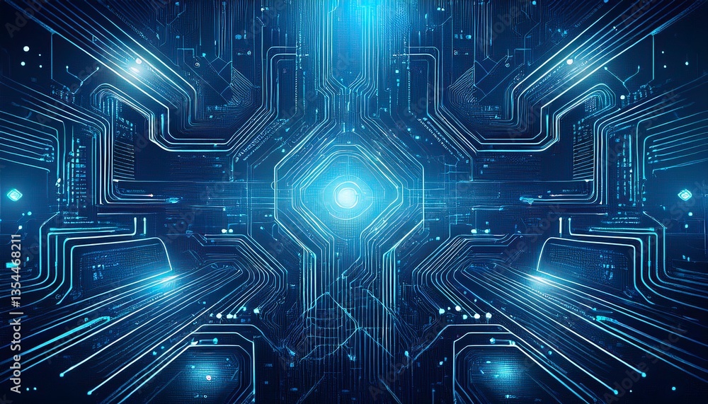 Obraz premium close up circuit board technology concept background