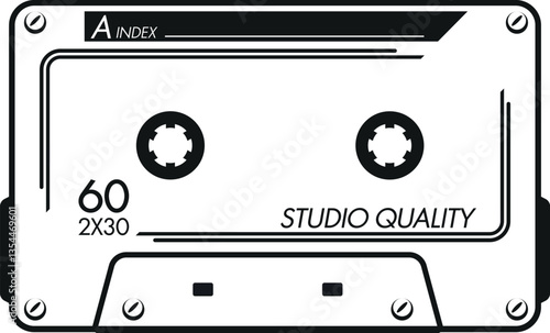 Audio cassettes with magnetic tape