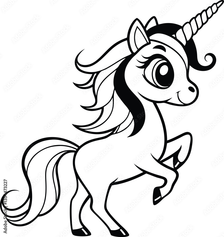 horse cartoon isolated on white ,mustang, running, animals, equestrian, tail horse cartoon isolated on white ,mustang, running, animals, equestrian, tail