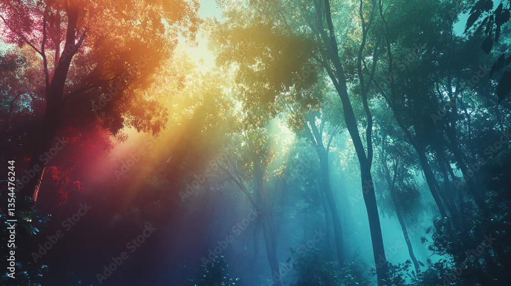 Naklejka premium underwater scene with sun rays