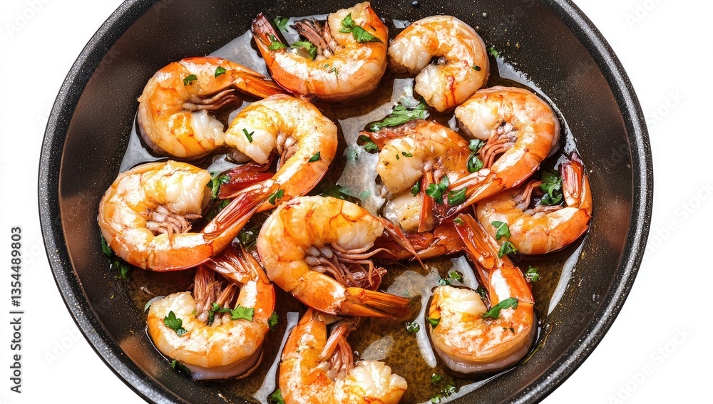 Pan-seared shrimp with herbs Pan-seared shrimp with herbs
