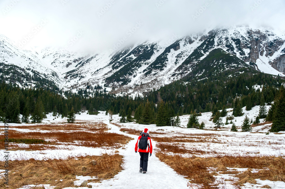 Zakopane,The road to Kasprowy, Winter holidays in the mountains