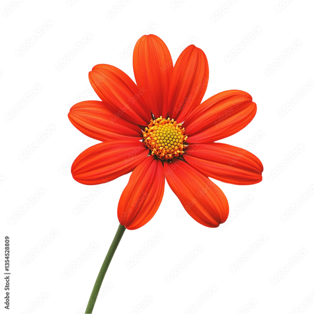 Fototapeta premium Vibrant Red Flower Closeup Nature Blossom