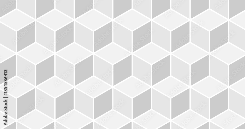 Seamless pattern of white cubes on a gray background. Vector illustration Seamless pattern of white cubes on a gray background. Vector illustration