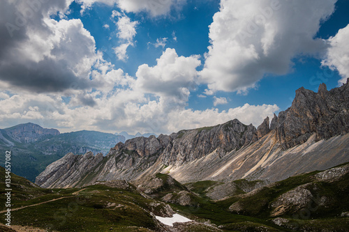 Photos nature sceneries along the Monzoni Valley, Dolomites, Val di Fassa, Italy