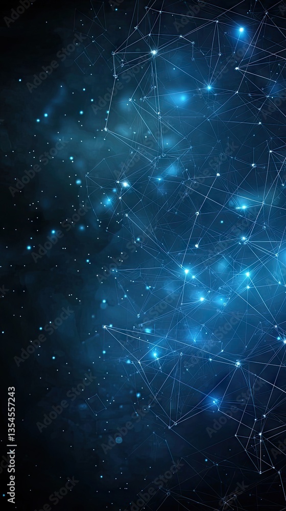 Abstract network pattern in deep space. Possible use Digital technology background Abstract network pattern in deep space. Possible use Digital technology background