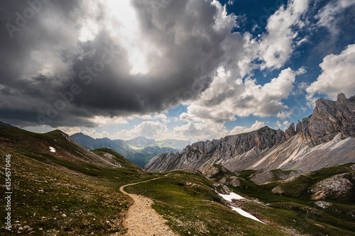 Photos nature sceneries along the Monzoni Valley, Dolomites, Val di Fassa, Italy
