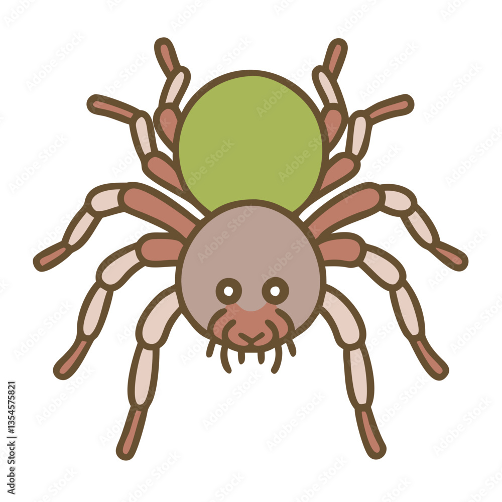 spider on a white background spider on a white background