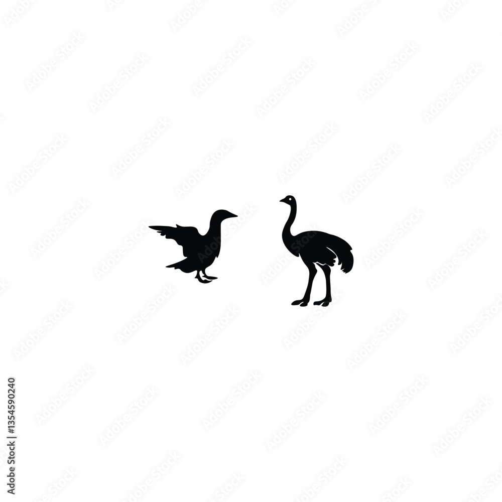 Fototapeta premium Animals silhouette 