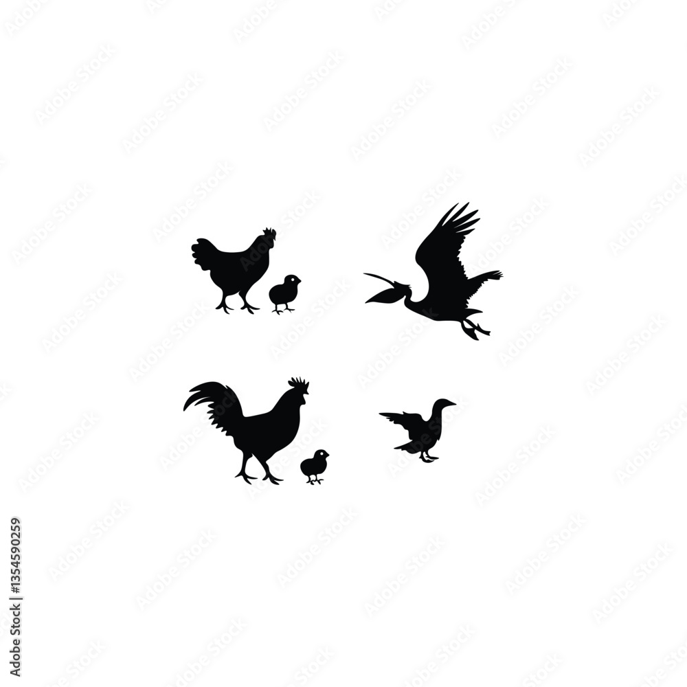 Fototapeta premium Animals silhouette 